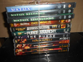 DVD 11 kpl, esim.Matrix, National Treasure, Elokuvat, Kotka, Tori.fi
