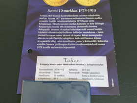 Suomi 10 markkaa kultaraha 1878-1913, Rahat ja mitalit, Kerily, Helsinki, Tori.fi