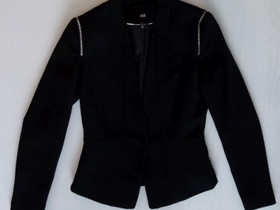 H&M musta jakku kimaltavilla koristeilla, koko 34, Vaatteet ja kengt, Vantaa, Tori.fi
