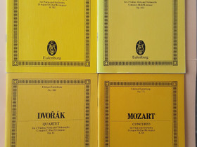 Pienoispartituurit: Dvorak, Mendelssohn, Mozart, Muu musiikki ja soittimet, Musiikki ja soittimet, Hyvink, Tori.fi