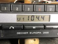 Becker Europa 2000 Mercedes radio, TOIMIVA