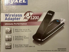 Zyxel Wireless USB adapter AC-1200 dual band, Oheislaitteet, Tietokoneet ja lislaitteet, Lappeenranta, Tori.fi