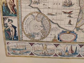 1600-luvun maailmankartta taulu, Taulut, Sisustus ja huonekalut, Helsinki, Tori.fi