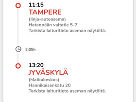 Onnibus 22.3. Tampere-Jyvskyl, Matkat, risteilyt ja lentoliput, Matkat ja liput, Jyvskyl, Tori.fi