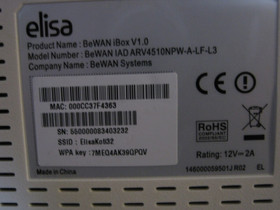 ADSL-modeemi BeWAN iBox V1.0, Oheislaitteet, Tietokoneet ja lislaitteet, Savonlinna, Tori.fi