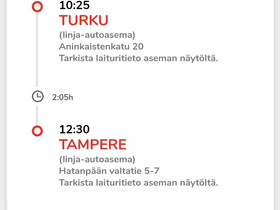 Onnibus 21.3. Turku-Tampere, Matkat, risteilyt ja lentoliput, Matkat ja liput, Jyvskyl, Tori.fi
