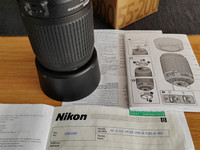 Nikon AF-S DX VR Zoom Nikkor 55-200 objektiivi