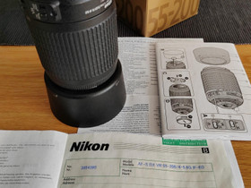 Nikon AF-S DX VR Zoom Nikkor 55-200 objektiivi, Objektiivit, Kamerat ja valokuvaus, Joensuu, Tori.fi