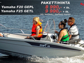 Suvi 43 + Yamaha F20 GEPL Kampanja, Moottoriveneet, Veneet, Lappeenranta, Tori.fi