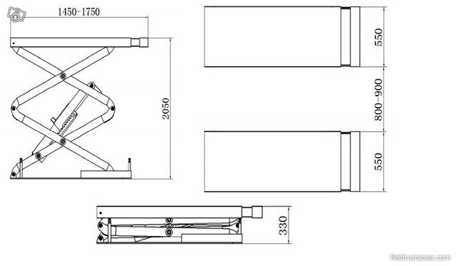 Grubber 1,8m saksinostin 3.5T uusi 5