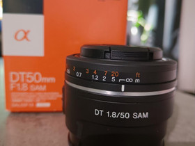 Sony DT 50mm f/1.8 SAM objektiivi, Objektiivit, Kamerat ja valokuvaus, Espoo, Tori.fi