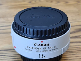 Canon Lens Extender EF 1.4X II, Objektiivit, Kamerat ja valokuvaus, Espoo, Tori.fi