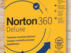 Norton 360 Deluxe 15 kk / 5 laitetta, Tietokoneohjelmat, Tietokoneet ja lislaitteet, Kouvola, Tori.fi