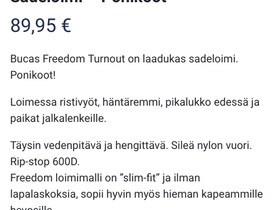 Bucas sadeloimi koko 85., Satulat ja varusteet, Hevoset ja hevosurheilu, Rovaniemi, Tori.fi