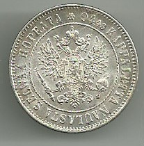 Leimakiiltoinen hopea 1 markka vuodelta 1915, Rahat ja mitalit, Kerily, Savonlinna, Tori.fi