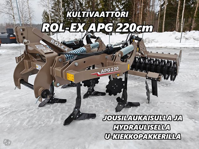 Rol-Ex APG 220cm kultivaattori JOUSILAUKAISULLA 1