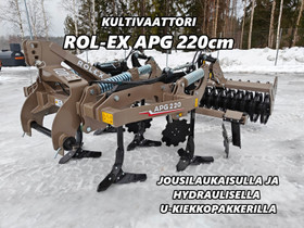 Rol-Ex APG 220cm kultivaattori JOUSILAUKAISULLA, Maatalouskoneet, Kuljetuskalusto ja raskas kalusto, Urjala, Tori.fi
