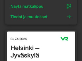 Junaliput Jyvskyl-Helsinki-Jyvskyl, Matkat, risteilyt ja lentoliput, Matkat ja liput, Laukaa, Tori.fi