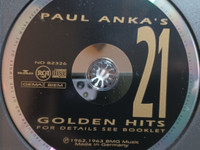 Paul Anka's 21 Golden Hits CD-levy