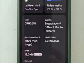 OnePlus Open 5G, Puhelimet, Puhelimet ja tarvikkeet, Lapua, Tori.fi
