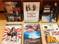 Dvd-leffoja Monty Python,Niilin Jalokivi,Thelma ja Louise yms