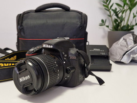 Nikon D5300 + AF-P Nikkor 18-55mm objektiivi + laukku + akkuja, Kamerat, Kamerat ja valokuvaus, Tampere, Tori.fi