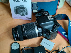 Canon EOS 550 D + objektit (3kpl), ym., Kamerat, Kamerat ja valokuvaus, Tampere, Tori.fi