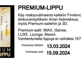 Finnkino premium sarjalippu, Elokuvat, Hmeenlinna, Tori.fi