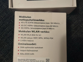 DNA Mokkula 4G WLAN MF920V(A), Oheislaitteet, Tietokoneet ja lislaitteet, Espoo, Tori.fi