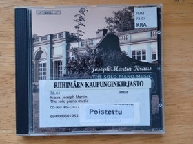 Joseph Martin Kraus: The Solo piano music. Ronald Brautigam, Musiikki CD, DVD ja nitteet, Musiikki ja soittimet, Riihimki, Tori.fi