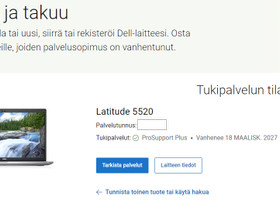 Dell latitude 5520, Kannettavat, Tietokoneet ja lislaitteet, Ilmajoki, Tori.fi