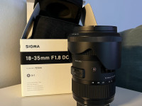 Sigma 18-35mm f/1.8 - objektiivi