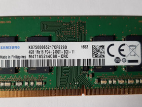 Samsung 4GB DDR4, SO-DIMM muisti, Komponentit, Tietokoneet ja lislaitteet, Oulu, Tori.fi