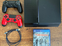 Ps4 500gb + 2 ohjainta ja 3 peli