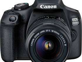 Canon EOS 2000D DSLR kamera + 18-55 objektiivi, Kamerat, Kamerat ja valokuvaus, Hmeenlinna, Tori.fi