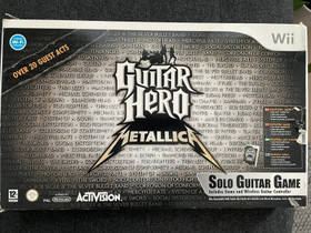 Nintendo wii Guitar hero metallica kitara + peli, Pelikonsolit ja pelaaminen, Viihde-elektroniikka, Jyvskyl, Tori.fi
