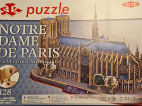 3D palapeli Notre Dame de Paris, Pelit ja muut harrastukset, Lapinlahti, Tori.fi