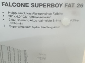 Fatbike Falcone Superboy, Muut pyrt, Polkupyrt ja pyrily, Nurmijrvi, Tori.fi