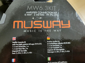 Musway MW6.3KIT, vahvistimen asennussarja, Autostereot ja tarvikkeet, Auton varaosat ja tarvikkeet, Raisio, Tori.fi