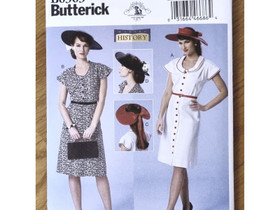 Ompelukaavat Butterick B6363 vintage retro mekko ja hattu, Ksityt, Raasepori, Tori.fi