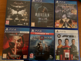 PS4 PS5 games Batman Tekken God of War F1, Pelikonsolit ja pelaaminen, Viihde-elektroniikka, Lappeenranta, Tori.fi