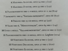 CD Chopin Pianon runoilija, Musiikki CD, DVD ja nitteet, Musiikki ja soittimet, Kirkkonummi, Tori.fi