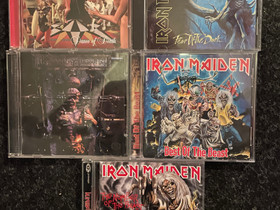 Iron Maiden x5, Musiikki CD, DVD ja nitteet, Musiikki ja soittimet, Helsinki, Tori.fi
