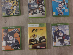 Xbox one/360 pelej, Pelikonsolit ja pelaaminen, Viihde-elektroniikka, Perho, Tori.fi