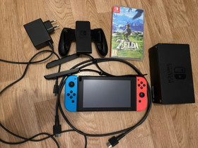 Nintendo Switch + Zelda breath of the wild, Pelikonsolit ja pelaaminen, Viihde-elektroniikka, Vaasa, Tori.fi