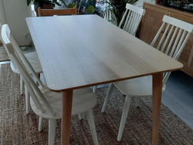 Ikea Lisabo ruokapyt 140x78 cm, Pydt ja tuolit, Sisustus ja huonekalut, Vantaa, Tori.fi