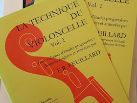 Nuotti: La technique du violoncelle, vol.1 ja 2, Muu musiikki ja soittimet, Musiikki ja soittimet, Hyvink, Tori.fi