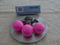 Spalding Flying Lady Pink Golf Balls NEW