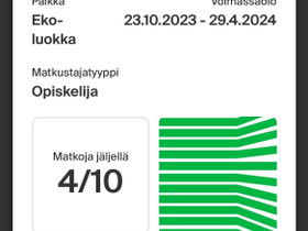 Opiskelija junalippu, Matkat, risteilyt ja lentoliput, Matkat ja liput, Oulu, Tori.fi