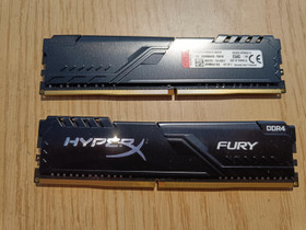 16GB (2x8GB) 3000mhz DDR4 hyper X fury ram, Komponentit, Tietokoneet ja lislaitteet, Oulu, Tori.fi